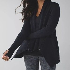 Lululemon Wrap It Up Sweater Black L